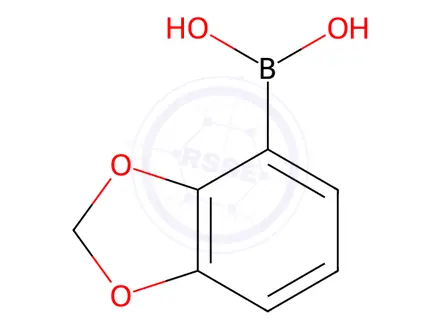 Chemical structure of 2,3-Methylenedioxyphenylboronic acid