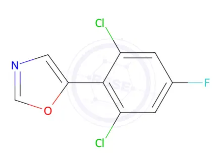 Chemical structure of 5-(2,6-Dichloro-4-fluorophenyl)oxazole