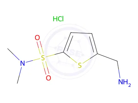 Chemical structure of 5-(Aminomethyl)-n,n-dimethylthiophene-2-sulfonamide hydrochloride