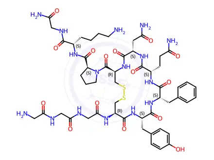 Chemical structure of Terlipressin Acetate