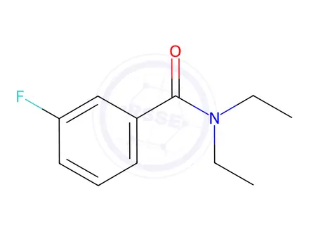Chemical structure of Benzamide, N,N-diethyl-3-fluoro-