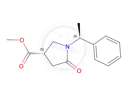 Chemical structure of (S)-methyl5-oxo-1-((S)-1-phenylethyl)pyrrolidine-3-carboxylate(WXC02529)