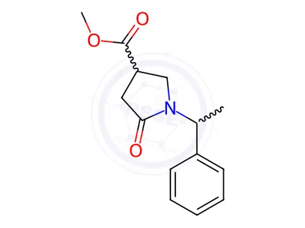 Chemical structure of Methyl 5-oxo-1-(1-phenylethyl)pyrrolidine-3-carboxylate