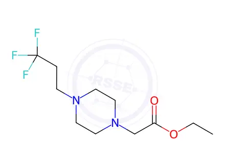 Chemical structure of ethyl [4-(3,3,3-trifluoropropyl)piperazin-1-yl]acetate
