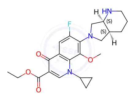 Chemical structure of Moxifloxacin Ethyl Ester