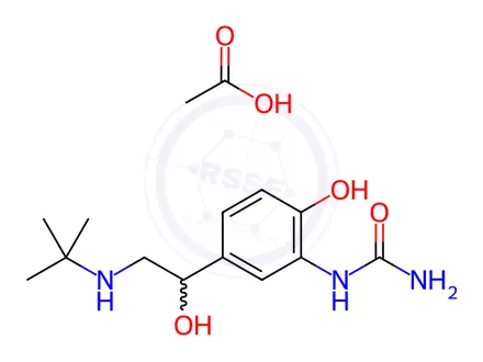 Chemical structure of Carbuterol acetate