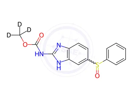 Chemical structure of Oxfendazole-D3(Fenbendazole sulfoxide-D3)