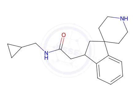 Chemical structure of N-(Cyclopropylmethyl)-2-(2,3-Dihydrospiro[Indene-1,4'-Piperidine]-3-Yl)Acetamide