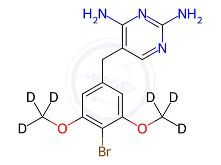 Chemical structure of Brodimoprim-d6