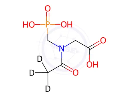 Chemical structure of N-Acetyl glyphosate-d3