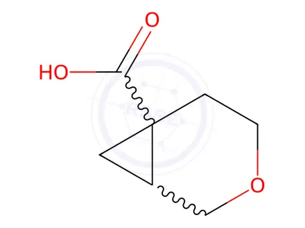 Chemical structure of 3-oxabicyclo[4.1.0]heptane-6-carboxylic acid