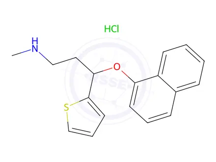 Chemical structure of N,N-Dimethyl-3-(naphthalen-1-yloxy)-3-(thiophen-2-yl)propan-1-amine