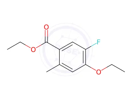 Chemical structure of Ethyl 4-ethoxy-5-fluoro-2-methylbenzoate