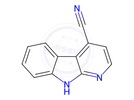 Chemical structure of 9H-pyrido[2,3-b]indole-4-carbonitrile