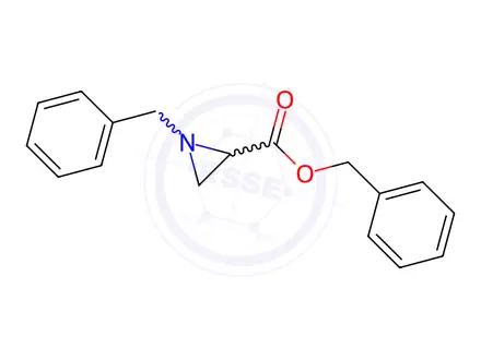 Chemical structure of Benzyl 1-benzylaziridine-2-carboxylate