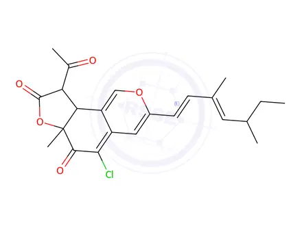 Chemical structure of isochromophilone I