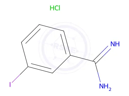 Chemical structure of 3-Iodobenzimidamide hydrochloride