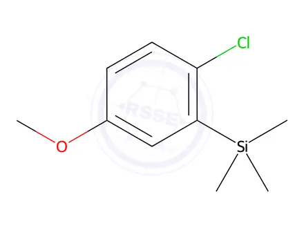 Chemical structure of Benzene, 1-chloro-4-methoxy-2-(trimethylsilyl)-