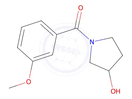 Chemical structure of 1-(3-methoxybenzoyl)pyrrolidin-3-ol