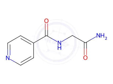 Chemical structure of N-(2-amino-2-oxoethyl)isonicotinamide