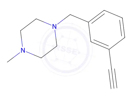 Chemical structure of 1-(3-Ethynylbenzyl)-4-methylpiperazine