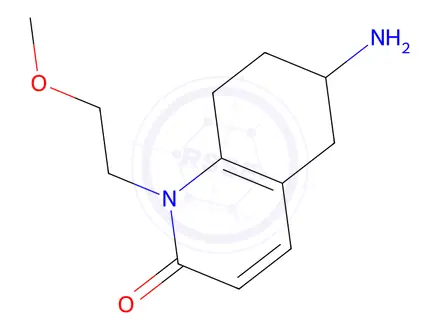 Chemical structure of 6-Amino-1-(2-methoxyethyl)-5,6,7,8-tetrahydroquinolin-2(1H)-one