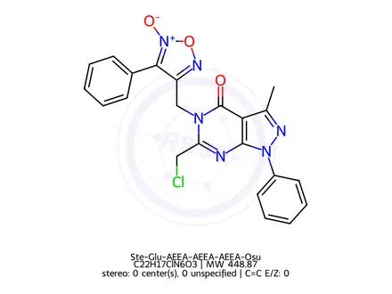 Chemical structure of Ste-Glu-AEEA-AEEA-AEEA-Osu