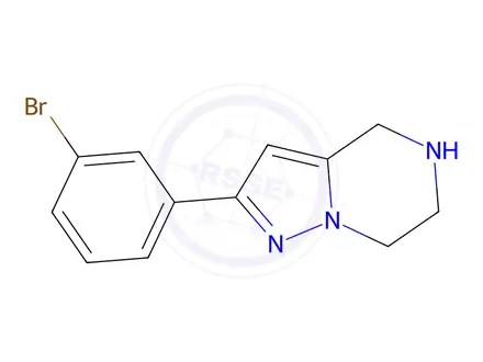 Chemical structure of 2-(3-Bromophenyl)-4,5,6,7-tetrahydropyrazolo[1,5-a]pyrazine