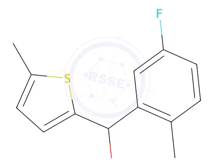 Chemical structure of (5-Fluoro-2-methylphenyl)(5-methylthiophen-2-yl)methanol