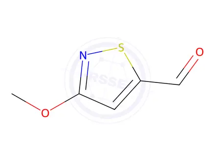 Chemical structure of 5-Isothiazolecarboxaldehyde, 3-methoxy-(9CI)