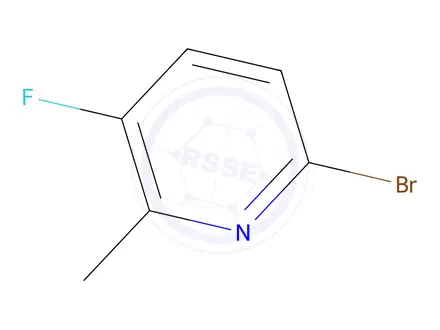 Chemical structure of 2-Bromo-5-fluoro-6-methylpyridine