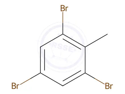Chemical structure of 2,4,6-Tribromotoluene