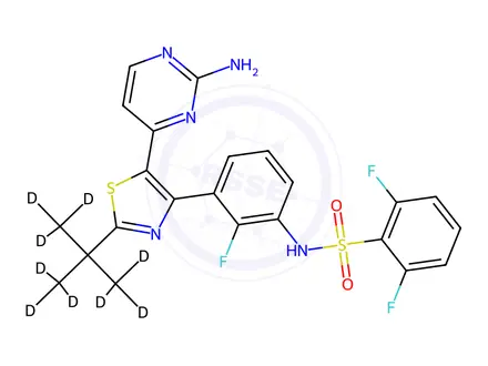 Chemical structure of Dabrafenib-D9
