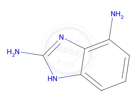 Chemical structure of 1H-1,3-benzodiazole-2,4-diamine