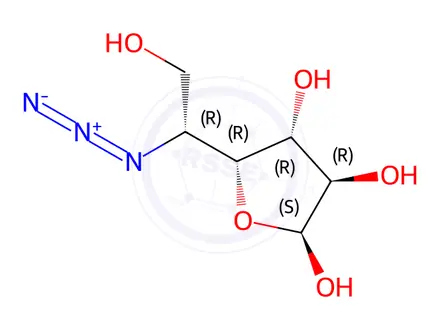 Chemical structure of 5-Azido-5-deoxy-α-D-glucofuranose