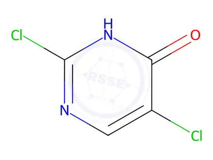 Chemical structure of 2,5-dichloropyrimidin-4-ol