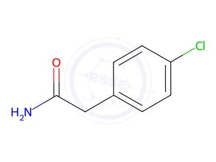 Chemical structure of 2-(4-chlorophenyl)acetamide