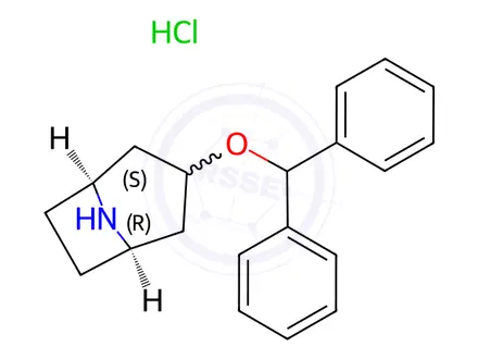 Chemical structure of N-Desmethyl-benzotropine Hydrochloride