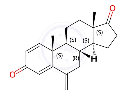 Chemical structure of Exemestane