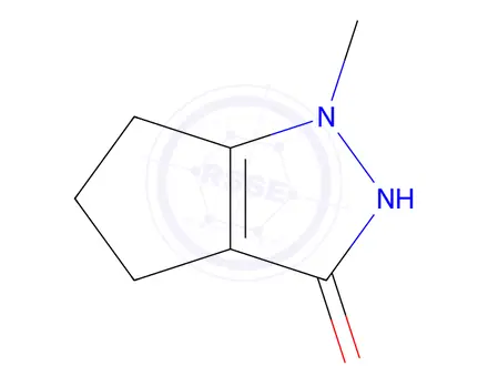 Chemical structure of 1-Methyl-1,4,5,6-tetrahydrocyclopenta[c]pyrazol-3-ol