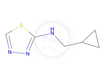 Chemical structure of N-(cyclopropylmethyl)-1,3,4-thiadiazol-2-amine