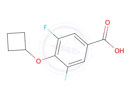Chemical structure of 4-Cyclobutoxy-3,5-difluorobenzoic acid