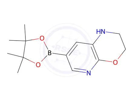 Chemical structure of 7-(4,4,5,5-Tetramethyl-[1,3,2]Dioxaborolan-2-Yl)-2,3-Dihydro-1h-Pyrido[2,3-B][1,4]Oxazine