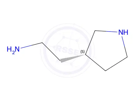 Chemical structure of (S)-2-(Pyrrolidin-3-yl)ethan-1-amine