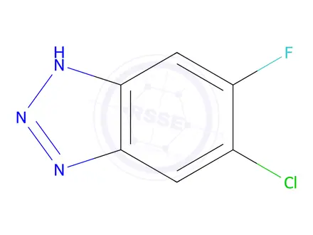 Chemical structure of 5-Chloro-6-fluoro-1H-benzo[d][1,2,3]triazole