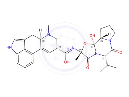 Chemical structure of Ergovaline