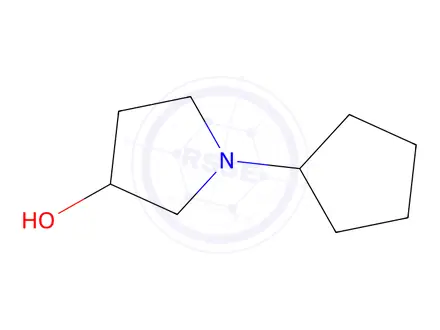 Chemical structure of 1-cyclopentylpyrrolidin-3-ol