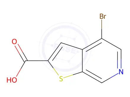 Chemical structure of 4-Bromothieno[2,3-c]pyridine-2-carboxylic acid