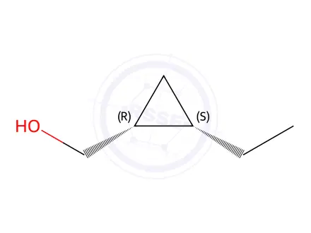 Chemical structure of cis-2-ethylcyclopropanemethanol