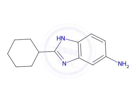 Chemical structure of 2-Cyclohexyl-1H-benzoimidazol-5-ylamine Dihydrochloride